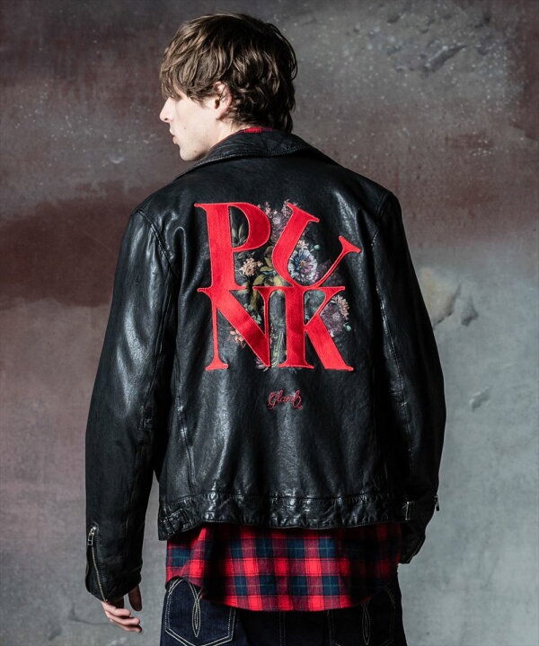 楽天市場】glamb グラム Punk Bouquet Riders Jacket パンクブーケ 