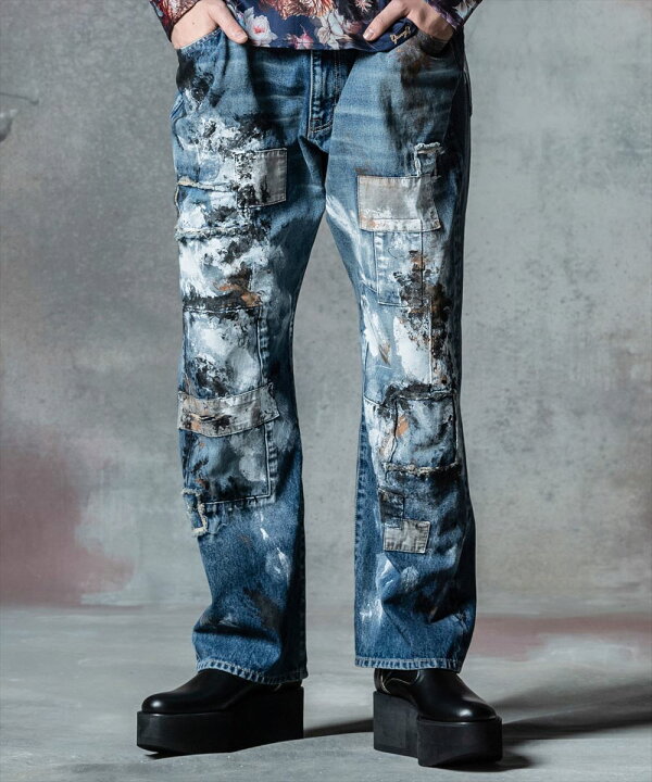 楽天市場】glamb グラム Unplugged Atelier Wide Denim アンプラグド 