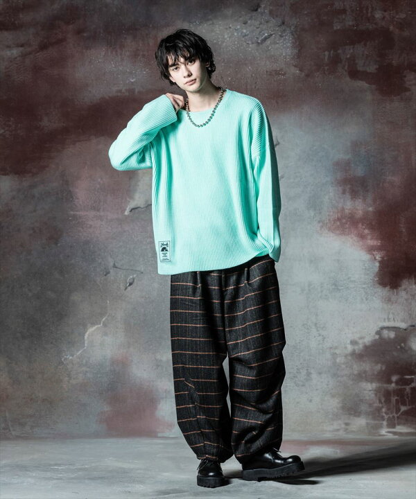 楽天市場】glamb グラム Glen Check Wide Pants グレンチェックワイド 
