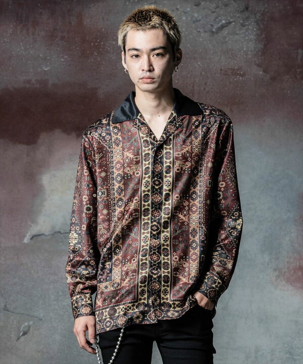 楽天市場】glamb グラム Open Collar Caravan Shirt オープンカラー 