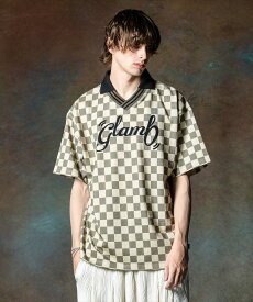 glamb グラム　Checkered Polo Shirt チェッカードポロシャツ