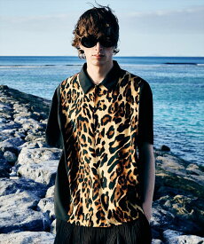 glamb グラム　Leopard Panel Shirt レオパードパネルシャツ