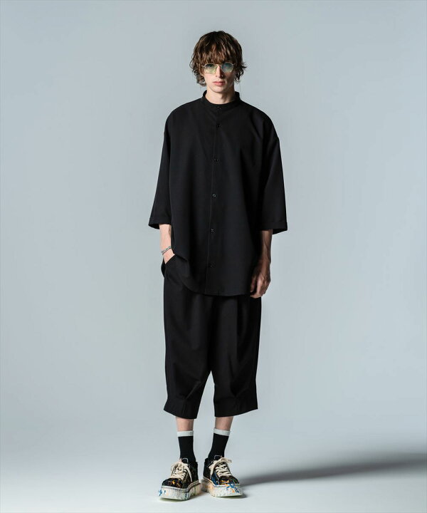 楽天市場】glamb グラム Stand Collar Monolith Shirt スタンドカラー  