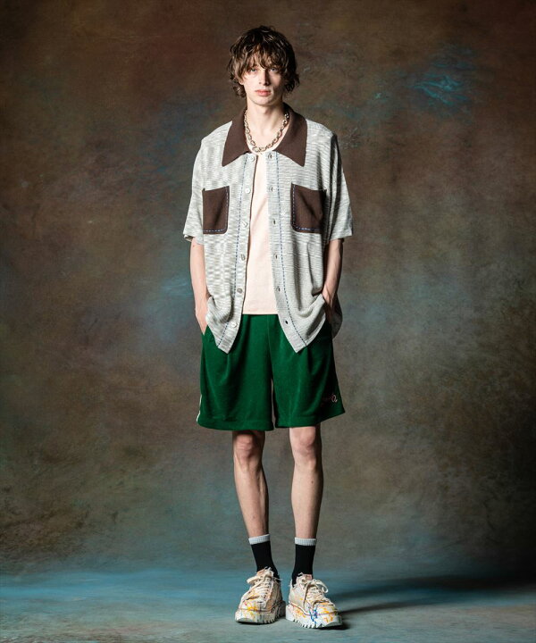 楽天市場】glamb グラム Stitch Pocket Knit Shirt ステッチポケット 