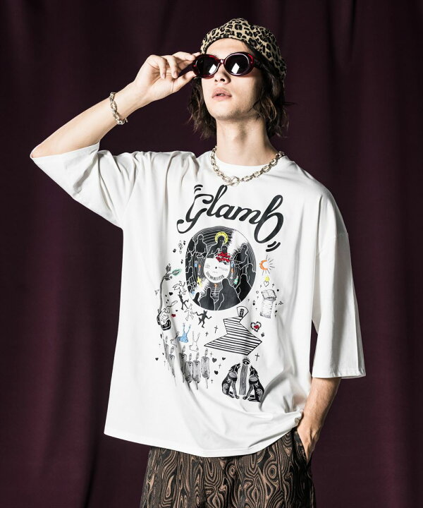 楽天市場】glamb グラム Needlework Oversize T-shirts ニードルワーク  