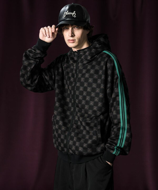 楽天市場】glamb グラム Monogram Hooded Jersey モノグラムフーデッド 