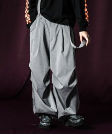 glamb グラム　Suspender Knee Tuck Slacks サスペンダーニータックスラックス