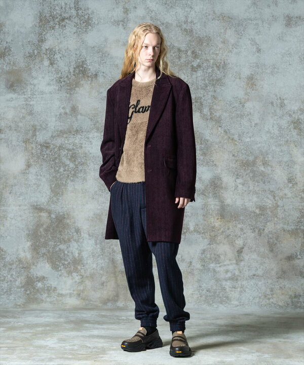 楽天市場】Spin Logo Shaggy Knit / スピンロゴシャギーニット glamb 