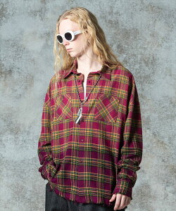 Bleach Check Shirt / �u���[�`�`�F�b�N�V���c�@glamb �O����