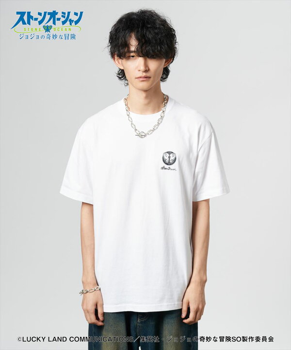 ジョジョ × BEAMS T ジョルノ・ジョバァーナ & 空条徐倫 Tシャツ 
