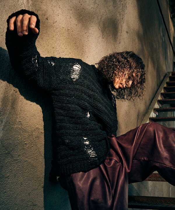 楽天市場】glamb グラム Crush Mock Neck Knit / クラッシュモック 