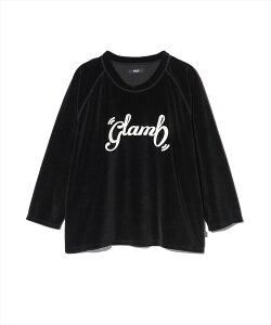 Spin Logo Velour Sweat / �X�s�����S�x���A�X�E�F�b�g�@glamb �O����