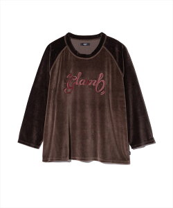 Spin Logo Velour Sweat / �X�s�����S�x���A�X�E�F�b�g�@glamb �O����