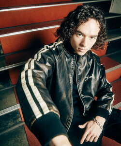 Fade Leather Track Jacket / �t�F�C�h���U�[�g���b�N�W���P�b�g�@glamb �O����