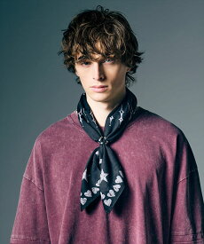 Skull Heart Bandana / スカルハートバンダナ　glamb グラム