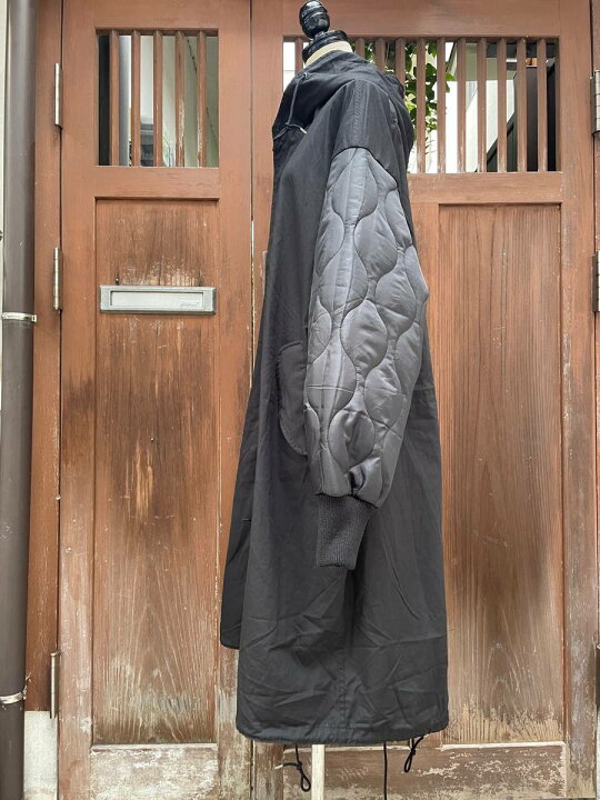 楽天市場】77circa 77サーカ circa make layered m-51 coat ブラック 