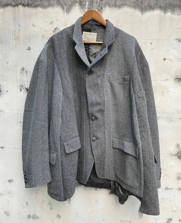 楽天市場】77circa 77サーカ make cutback wide tweed jacket リメイク 