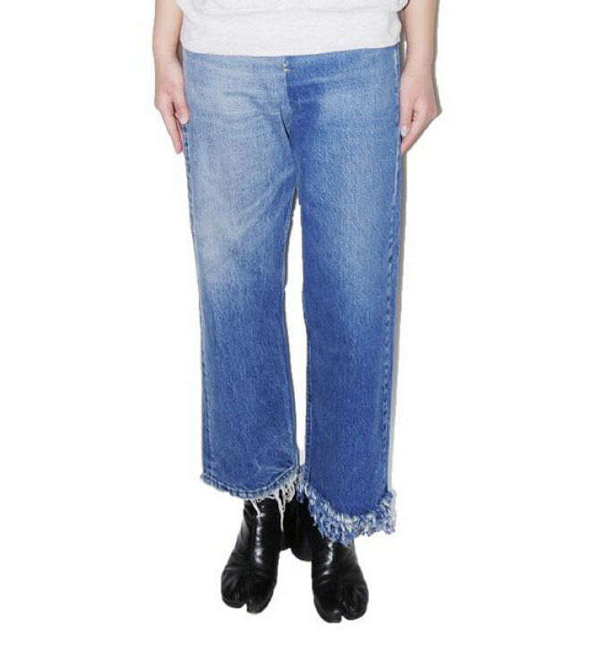 楽天市場】77circa / 77サーカ circa make fringe denim pantsリメイク  
