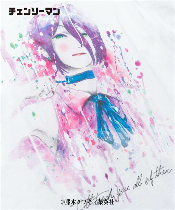 glamb × チェンソーマン レゼ 水彩画 Tシャツ