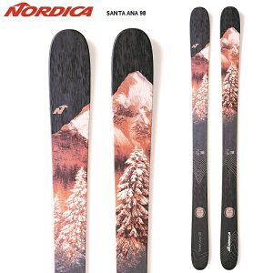 Nordica ノルディカ スキー板 SANTA ANA 98 板単品 22-23 モデル レディース