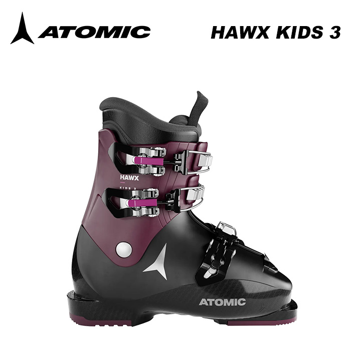 ATOMIC アトミック スキーブーツ HAWX KIDS 3 Black/Violet/Pink 23-24 モデル ジュニアのサムネイル
