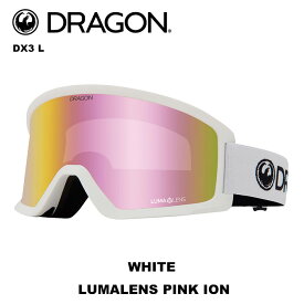 DRAGON ドラゴン ゴーグル DX3 L WHITE LUMALENS PINK ION 23-24 モデル【返品交換不可商品】