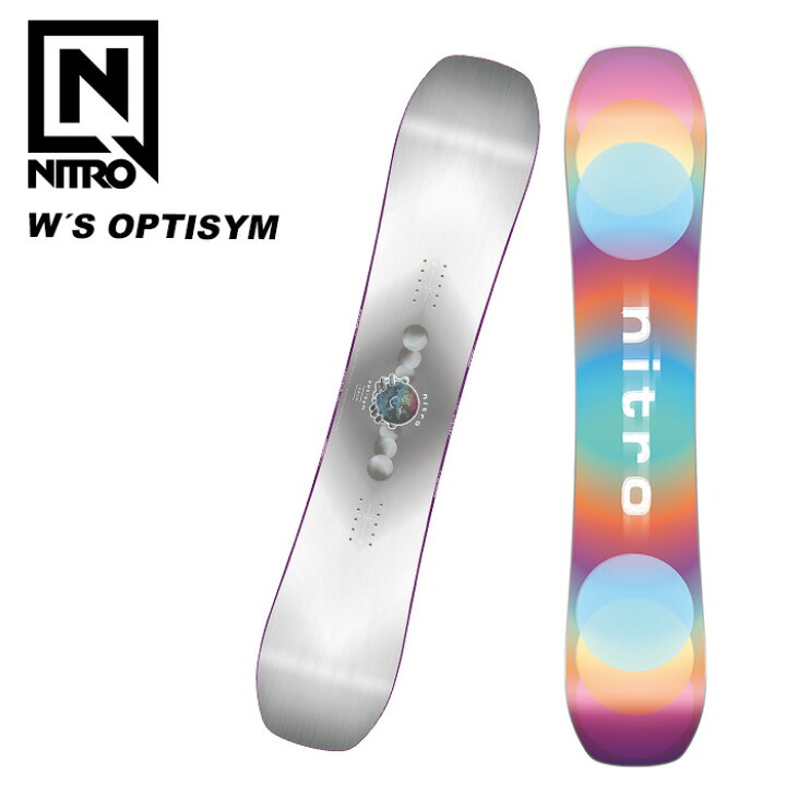 楽天市場】NITRO ナイトロ スノーボード 板 W´S OPTISYM 23-24 モデル 