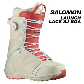 SALOMON サロモン スノーボード ブーツ LAUNCH LACE SJ BOA TEAM Bleached Sand/Almond Milk/Aurora Re 23-24 モデル