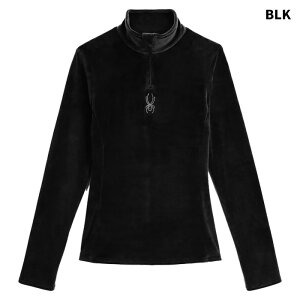 SPYDER WOMEN'S SHIMMER BUG HALF ZIP 24-25(2025)���f�� �X�p�C�_�[ �X�L�[�E�F�A �V���c ���f�B�[�X