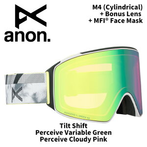 ANON Am S[O M4 (Cylindrical) + Bonus Lens + MFI Face Mask Tilt Shift/Perceive Variable Green 25-26fyԕisiz