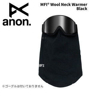 ANON Am ANZT[ MFI Wool Neck Warmer BLACK 25-26f