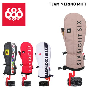 686 シックスエイトシックス グローブ TEAM MERINO MITT 24-25モデル