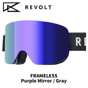 REVOLT {g S[O FRAMELESS / Black × Black / Purple Mirror × Gray 24-25 f