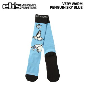 eb's エビス VERY WARM PENGUIN SKY BLUE ベリーウォームペンギン ソックス 25-26モデル