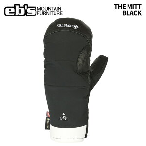 eb's【24/25・THE MITT:BLACK】エビス グローブ ザミット 耐水 防水 保温 スキー スノボ スノーボード ウィンターグローブ GORE-TEX