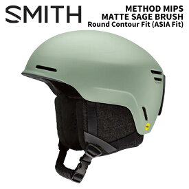 SMITH スミス ヘルメット METHOD MIPS MATTE SAGE BRUSH Round Contour Fit（ASIA Fit）24-25 モデル