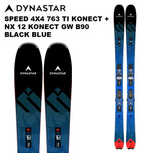 DYNASTAR �f�B�i�X�^�[ �X�L�[�� SPEED 4X4 763 TI KONECT + NX 12 KONECT GW B90 BLACK BLUE �r���f�B���O�Z�b�g 24-25 ���f��