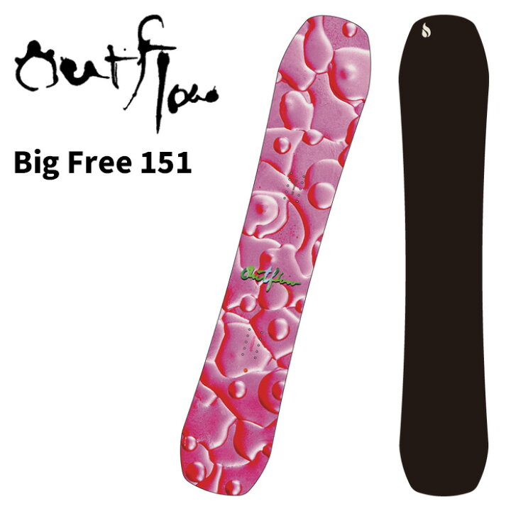 楽天市場】OUTFLOW アウトフロー スノーボード 板 Big Free 151 24-25 