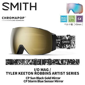 SMITH X~X S[O I/O MAG / TYLER KEETON ROBBINS ARTIST SERIES / CP SUN BLACK GOLD MIRROR 25-26 f