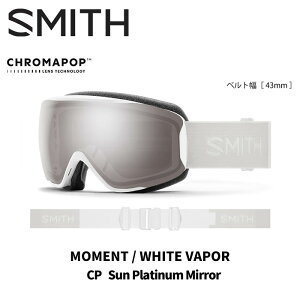 SMITH X~X S[O MOMENT / WHITE VAPOR / CP SUN PLATINUM MIRROR 25-26 f