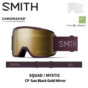 SMITH X~X S[O SQUAD / MYSTIC / CP SUN BLACK GOLD MIRROR 25-26 f