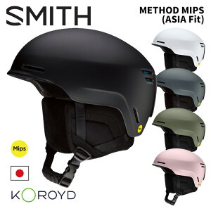 SMITH X~X wbg METHOD MIPS MATTE WHITE Round Contour FitiASIA Fitj 25-26f