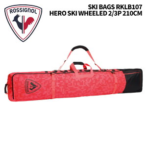ROSSIGNOL Vj[ SKI BAG RKLB107 HERO SKI WHEELED 2/3P 210CM XL[obO 25-26f