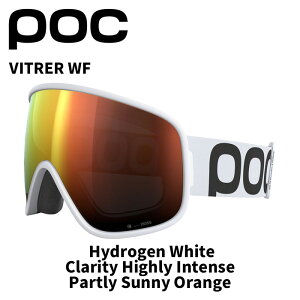 POC ポック ゴーグル VITRER WF / Hydrogen White / Clarity Highly Intense / Partly Sunny Orange / 40831 25-26モデル【返品交換不可商品】