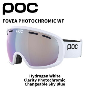 POC |bN S[O FOVEA PHOTOCHROMIC WF / Hydrogen White / Clarity Photochromic Changeable Sky Blue / 40845 25-26f yԕisiz