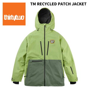 THIRTYTWO T[eB[c[ EFA TM RECYCLED PATCH JACKET 25-26(2026)f WPbg