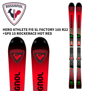 ROSSIGNOL Vj[ XL[ HERO ATHLETE FIS SL FACTORY 165 R22 + SPX 15 ROCKERACE HOT RED rfBOZbg 25-26 f