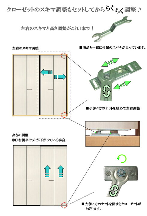 楽天市場】new 押入れ クローゼット 4枚折戸 洋室建具 高さ：601 