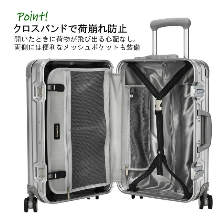 楽天市場】リカルド エルロン スーツケース 20-inch Spinner Suitcase 
