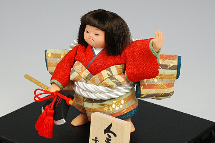 楽天市場】【江戸節句人形】五号 金太『鉞』 幸一光作−人形のフタバ  